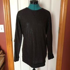 Obey Propaganda metallic leopard shirt medium